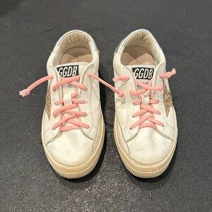 Golden Goose Girl's May Glitter Star Sneakers